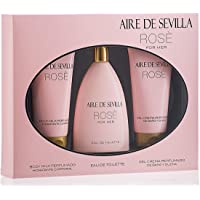 Aire de Sevilla Set de Belleza Edición Rosè - Body Milk - Eau de Toilette - Gel de baño y ducha para mujer
